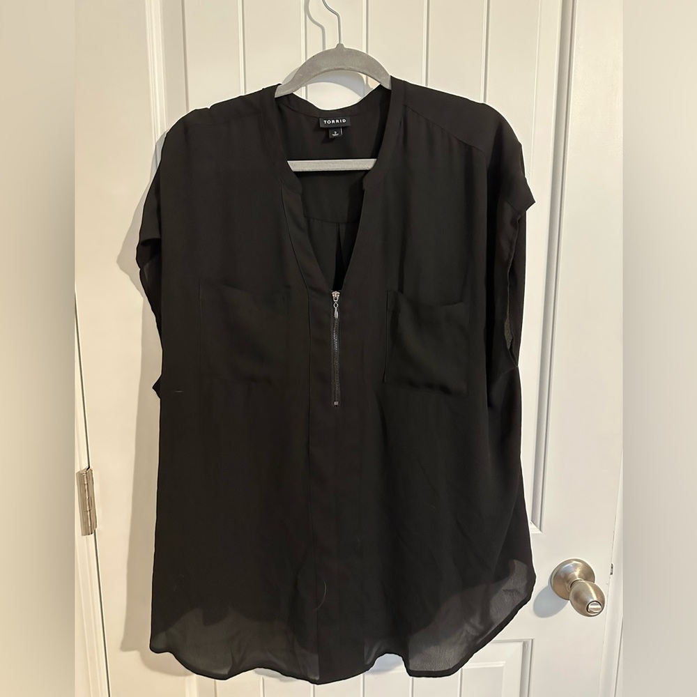 Torrid Zippered Blouse